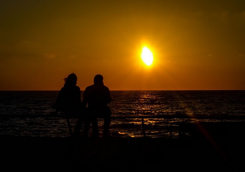 Romance at sunset